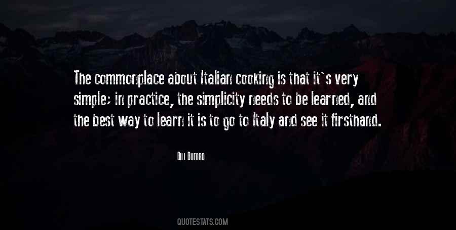 Quotes About Italian Cooking #22199