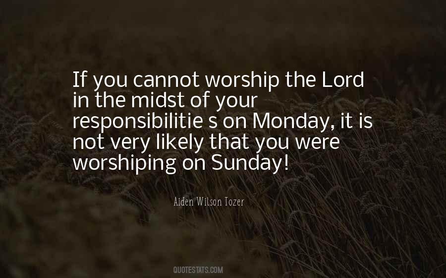 Quotes About Worship The Lord #1208450