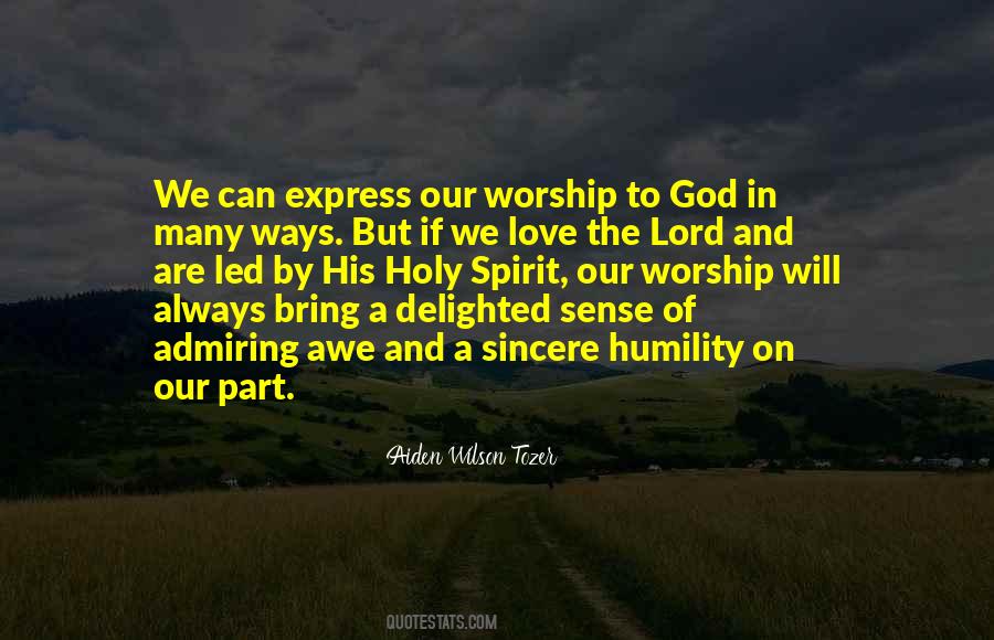 Quotes About Worship The Lord #687261