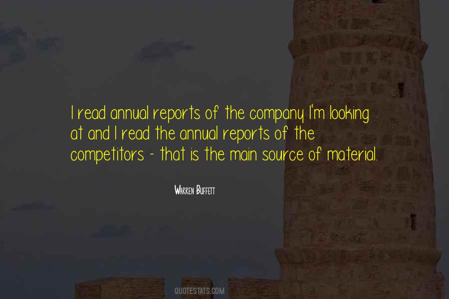 Quotes About Annual Reports #53040