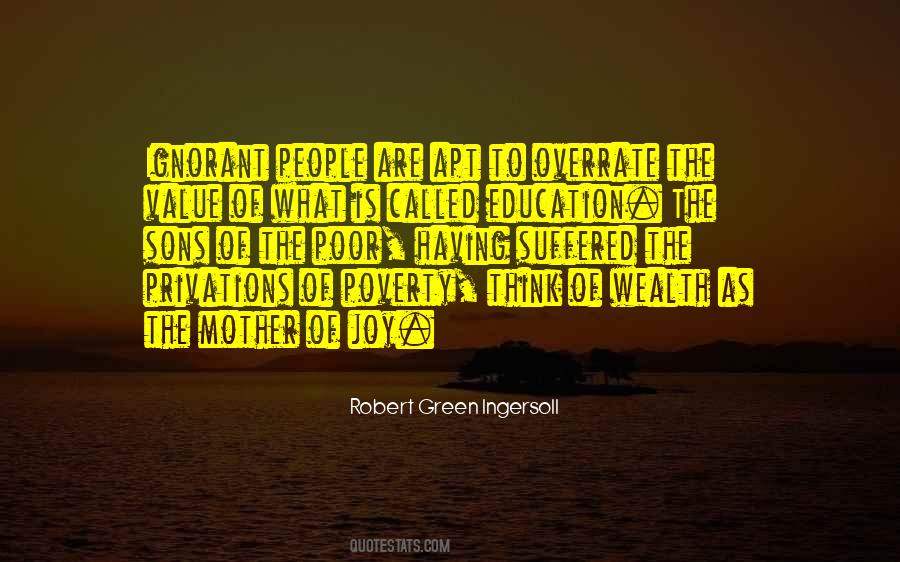 Poverty Wealth Quotes #115437