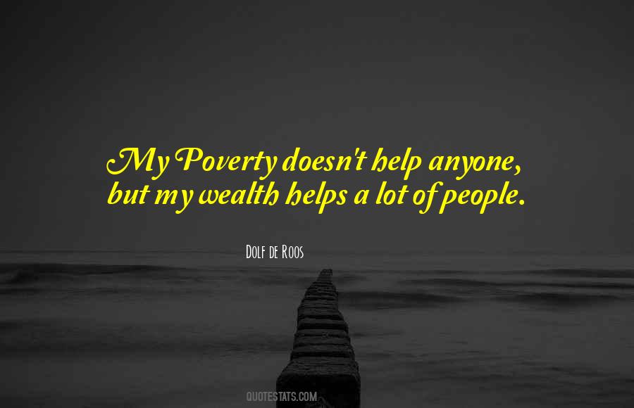 Poverty Wealth Quotes #129109