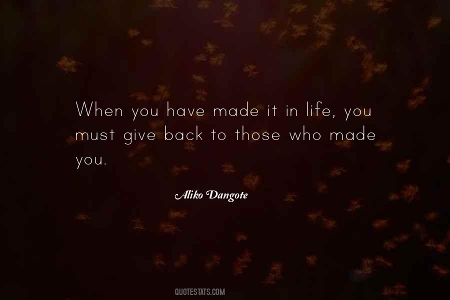 Quotes About Giving Back To Life #1740693