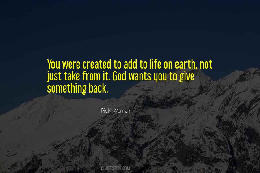 Quotes About Giving Back To Life #914486