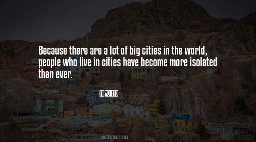 Quotes About Big Cities #31724