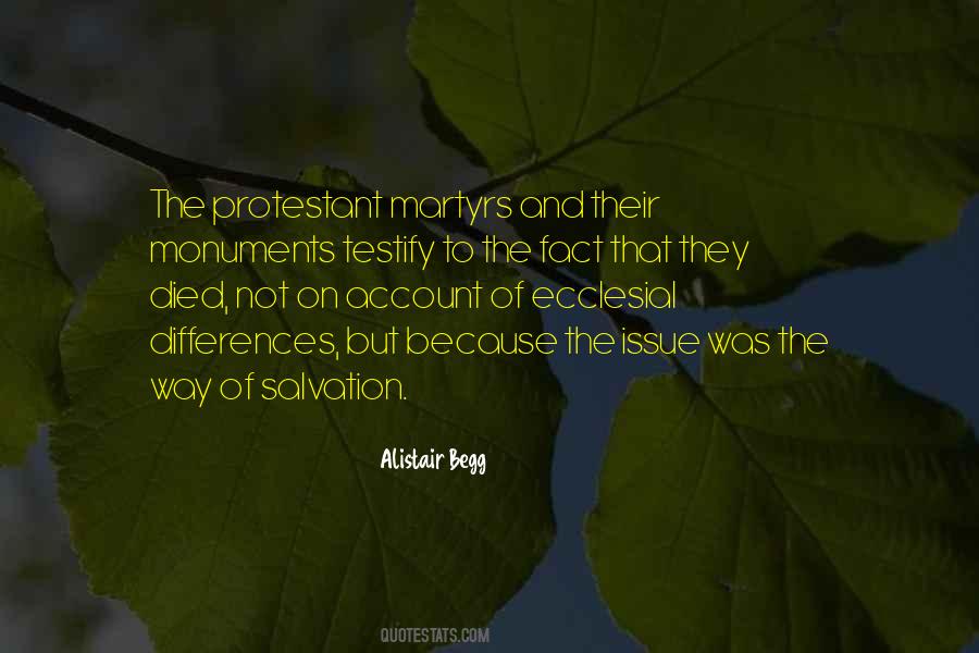 Protestant Martyrs Quotes #1818859