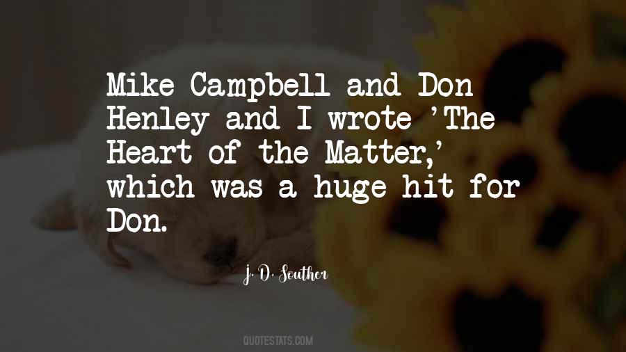 Quotes About Mike Campbell #1824139