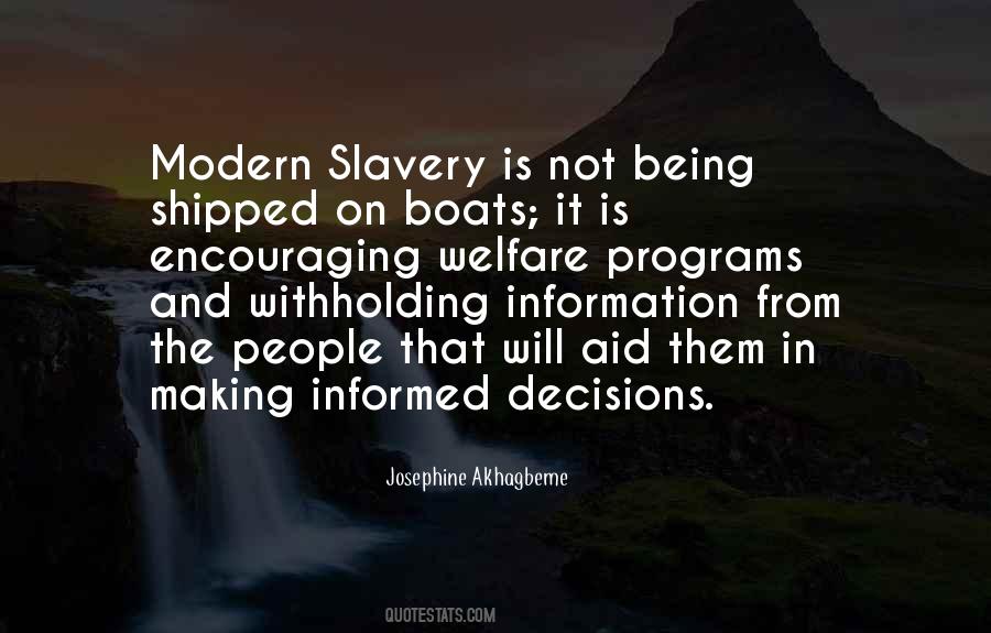 Quotes About Informed Decisions #1722316