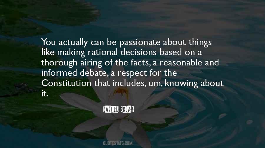 Quotes About Informed Decisions #1772372