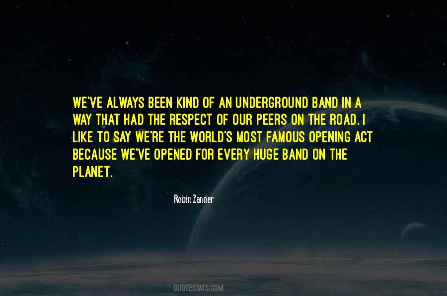 Underground Band Quotes #1125763
