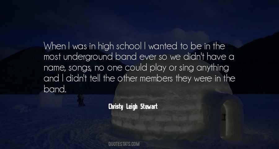 Underground Band Quotes #1394600
