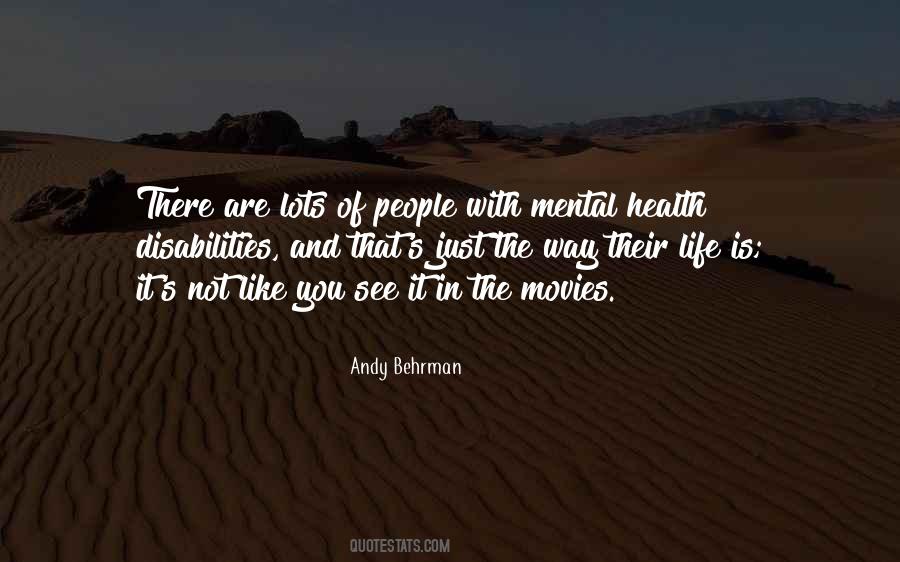 Life Mental Health Quotes #1537888