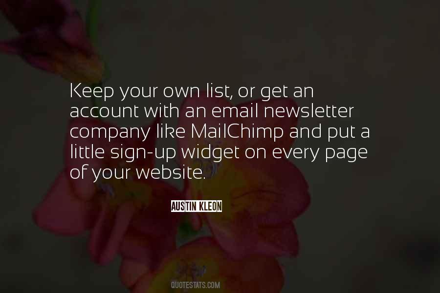 Quotes About Your Own Company #1340477