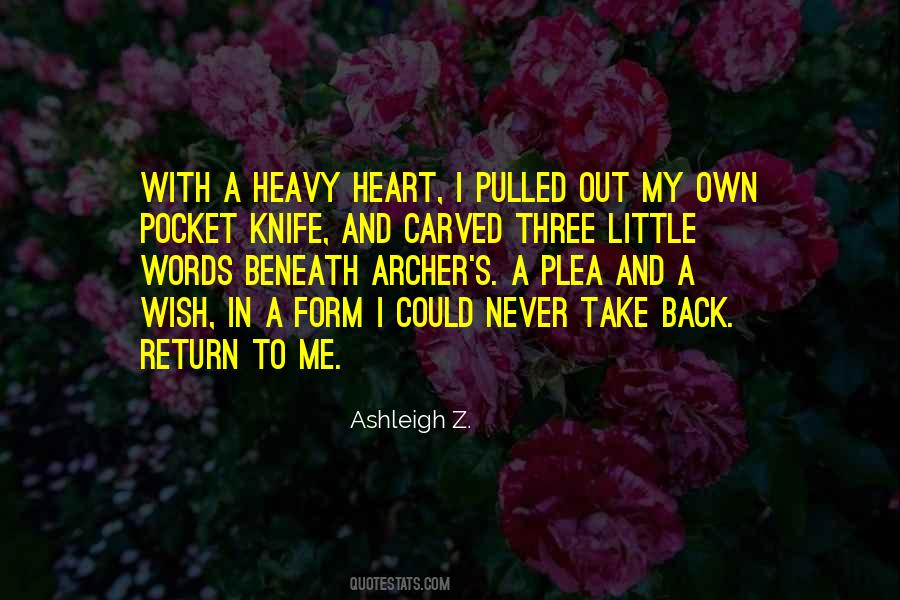 Quotes About A Heavy Heart #416464