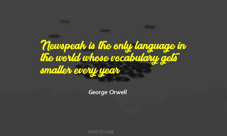 Quotes About Newspeak #795533