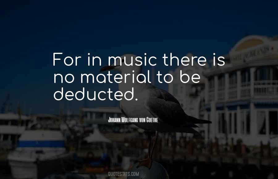 Quotes About Music Goethe #1094612