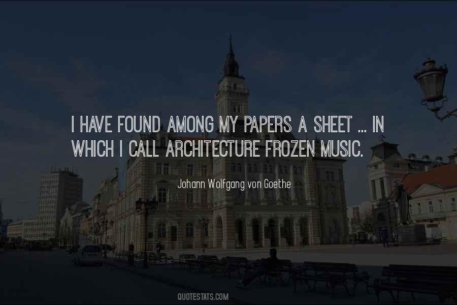 Quotes About Music Goethe #61190