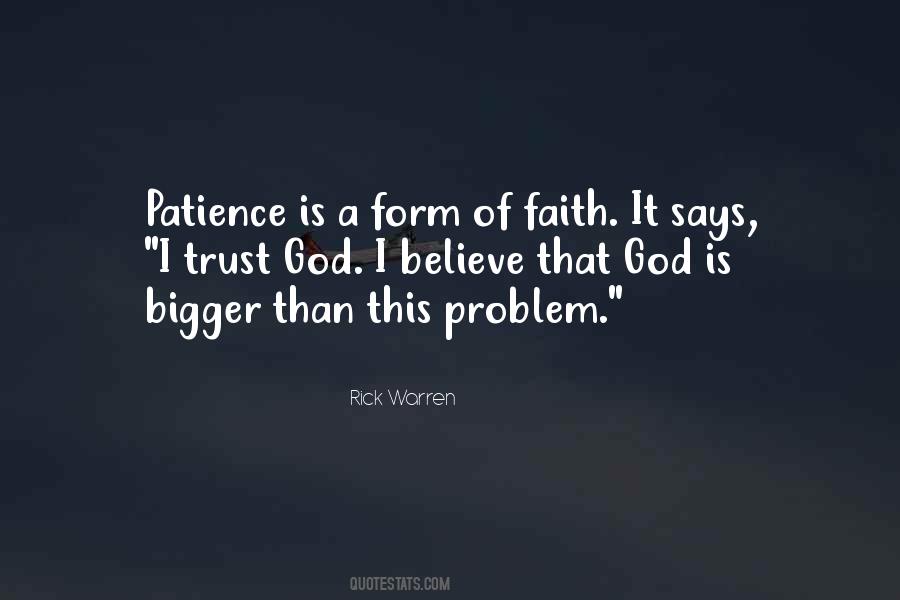 Problem Faith Quotes #214401