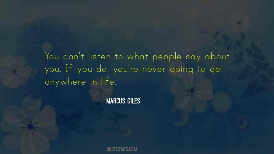 What People Say Quotes #1272440