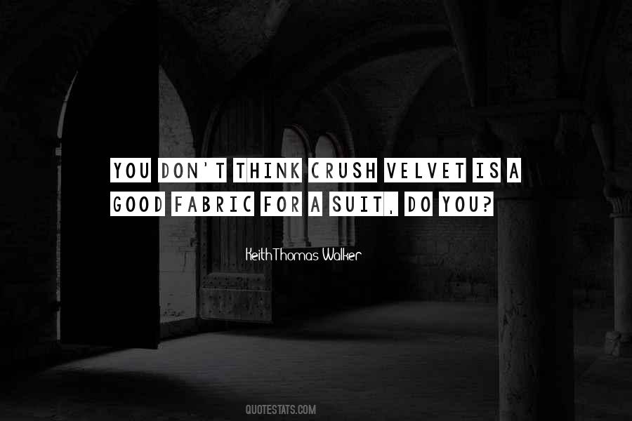 Quotes About Velvet Fabric #1257465