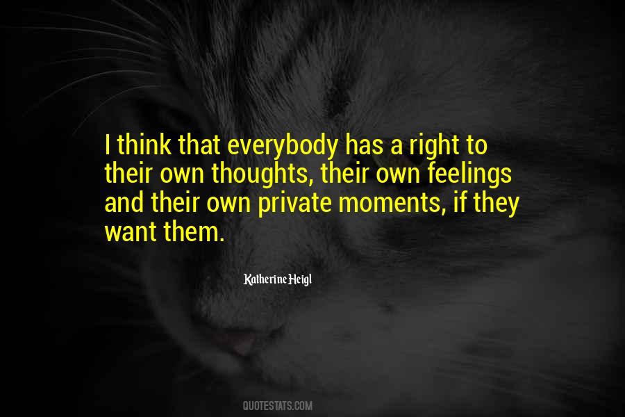 Quotes About Private Thoughts #517361