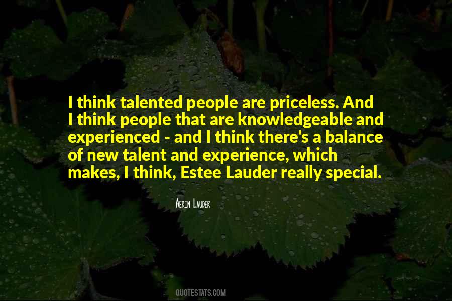 Quotes About Priceless Experience #29233