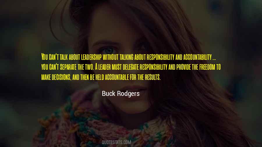 Quotes About Responsibility And Leadership #1059601