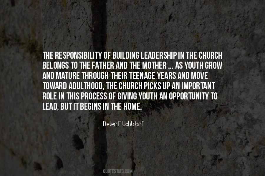 Quotes About Responsibility And Leadership #423190