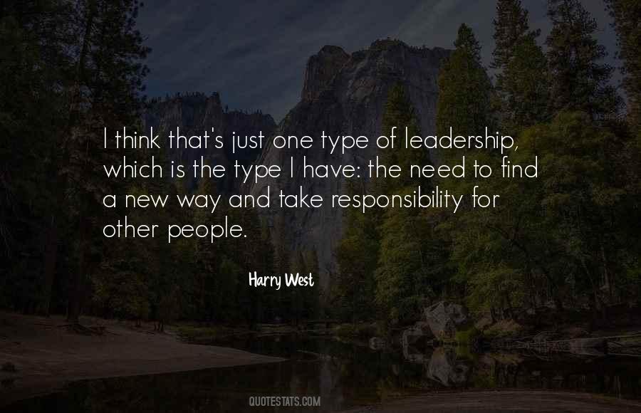Quotes About Responsibility And Leadership #957656