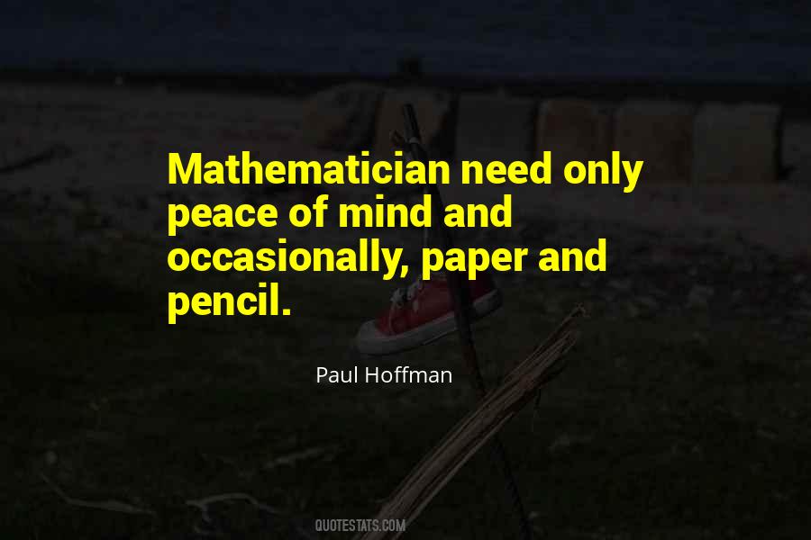 Quotes About Pencil And Paper #1422909