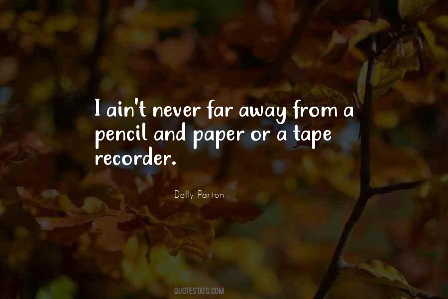 Quotes About Pencil And Paper #654148