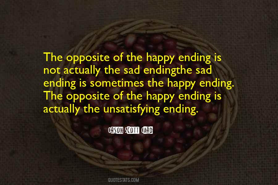 Quotes About Sad Endings #257594