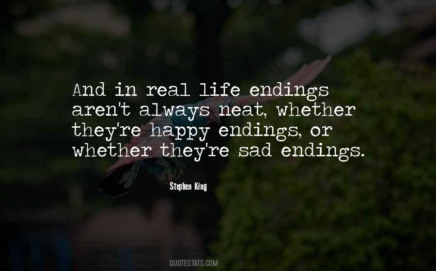 Quotes About Sad Endings #75827