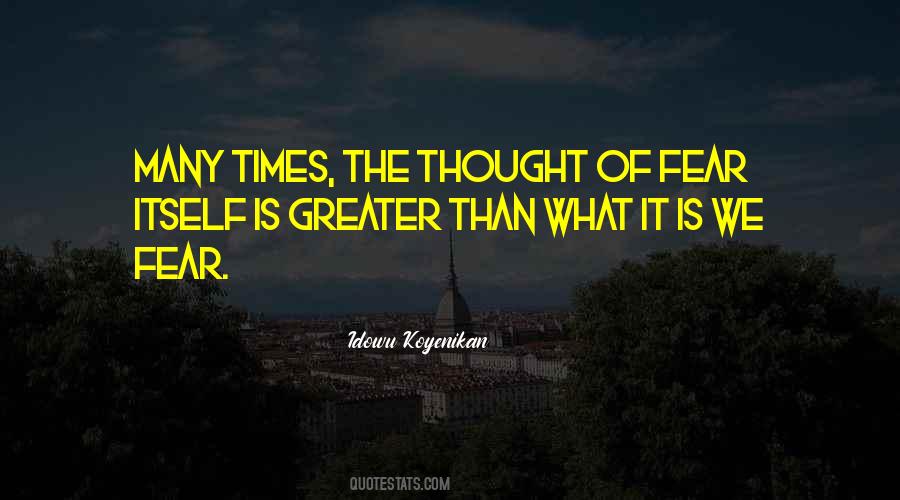 Fear Stagnation Quotes #962283