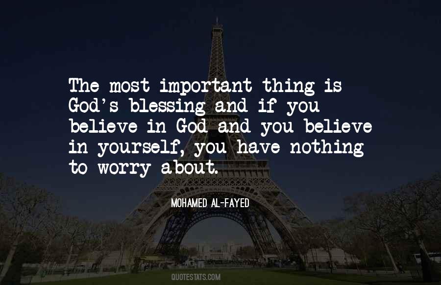 Quotes About God's Blessing #572149