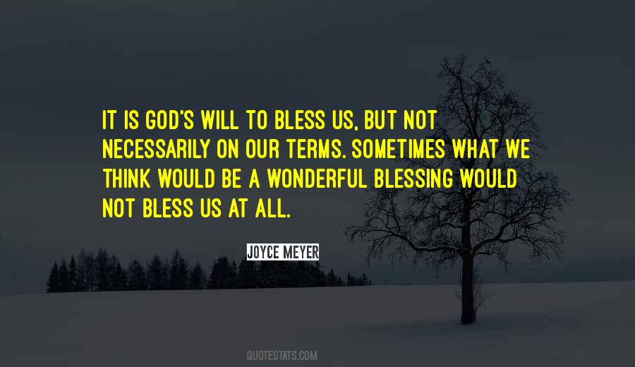 Quotes About God's Blessing #764024