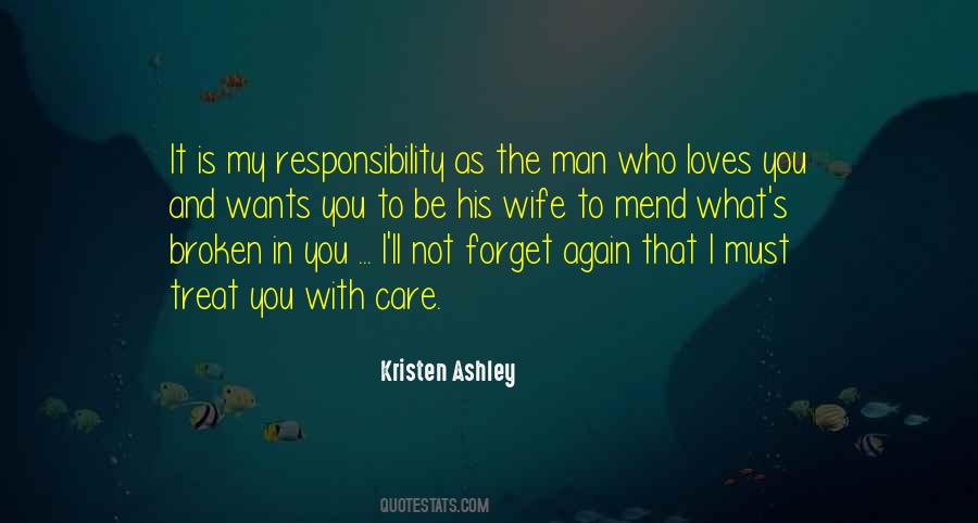 Quotes About Man's Responsibility #292275