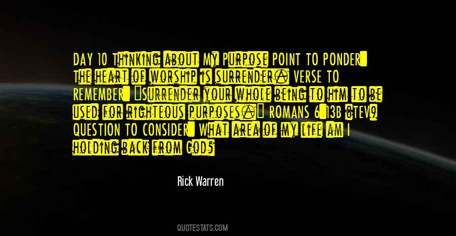 Quotes About God's Purposes #1714