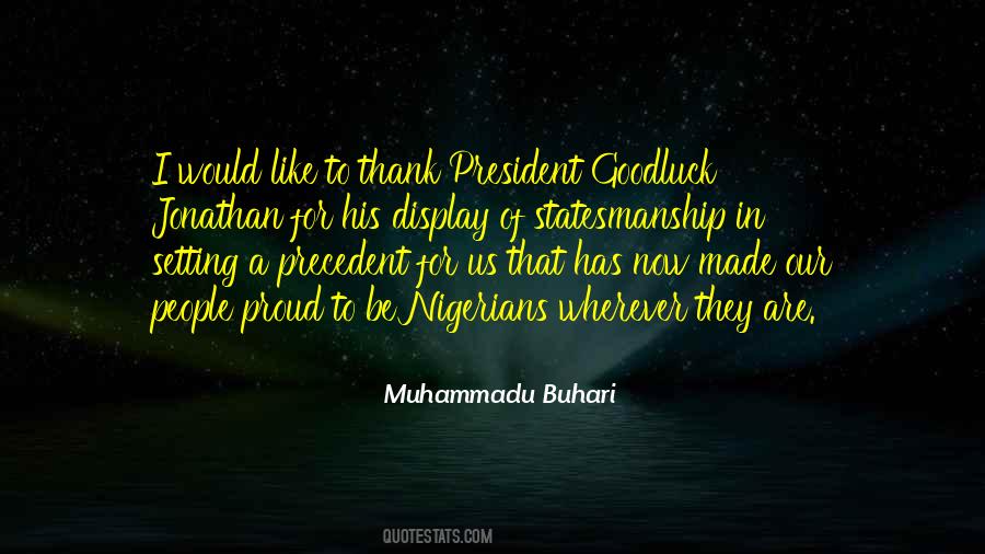 Quotes About Buhari #1567041