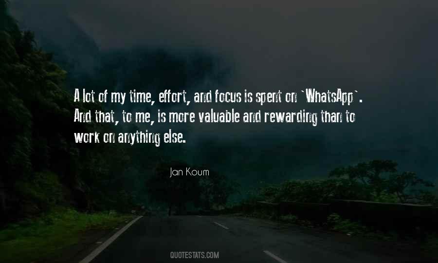 Quotes About Rewarding Effort #1804195