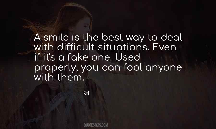 Quotes About A Fake Smile #853024