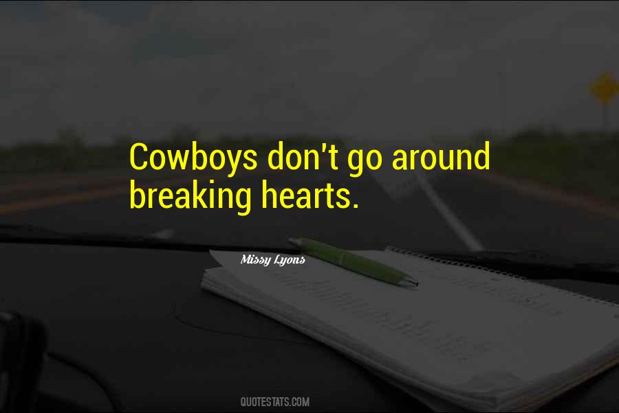 Quotes About Cowboys #1242481