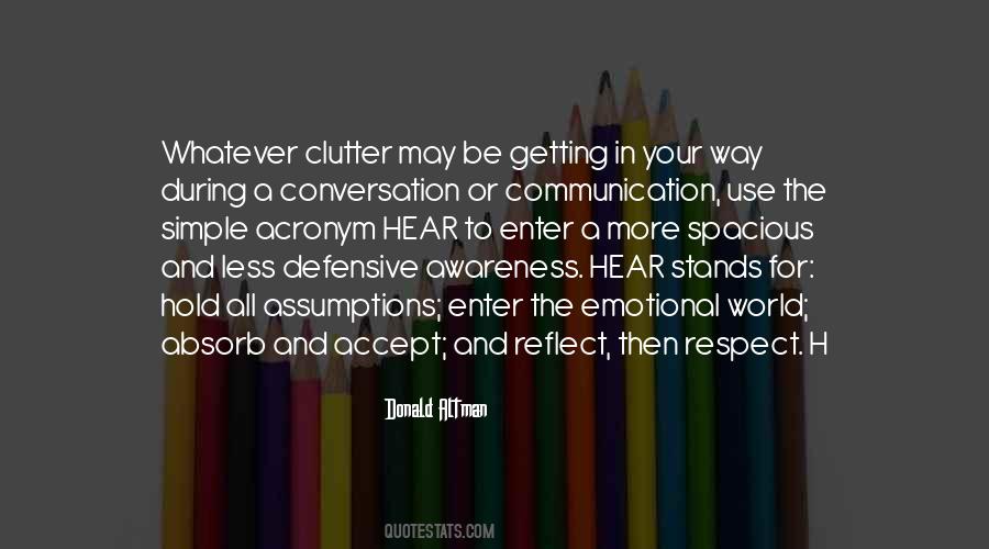 Quotes About Communication And Respect #2325