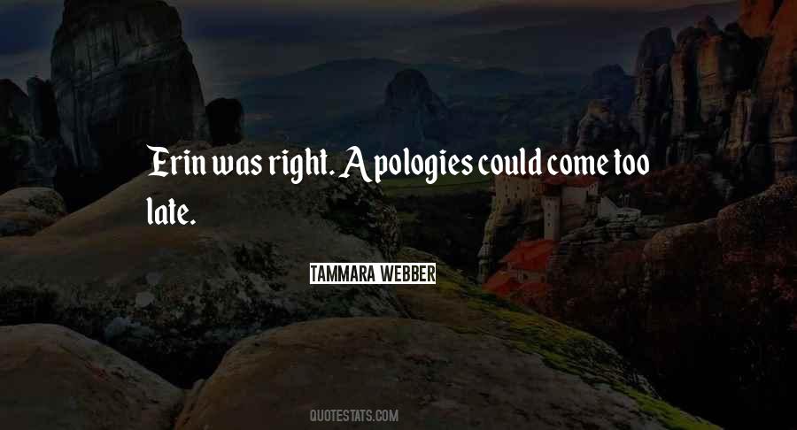 Quotes About Apologies #1224398