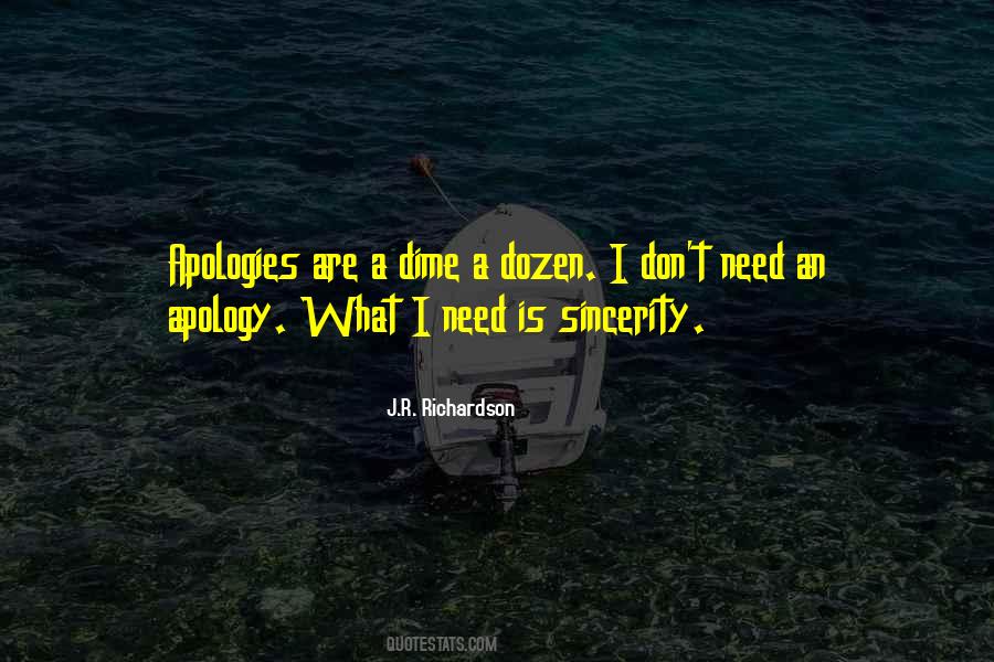 Quotes About Apologies #1432413