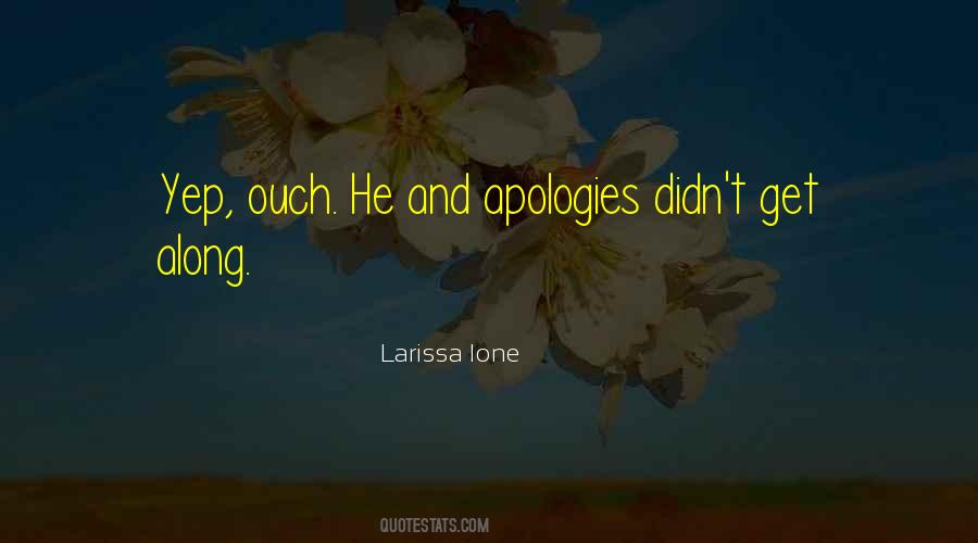 Quotes About Apologies #1691629