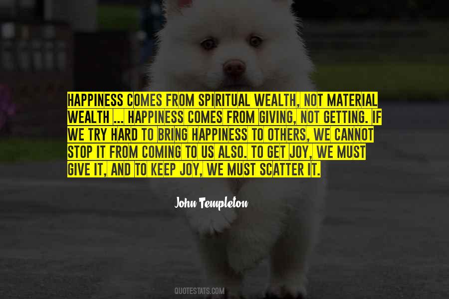 Spiritual Wealth Quotes #1158361