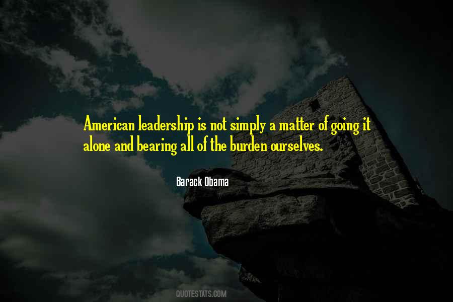 American Leadership Quotes #1131807