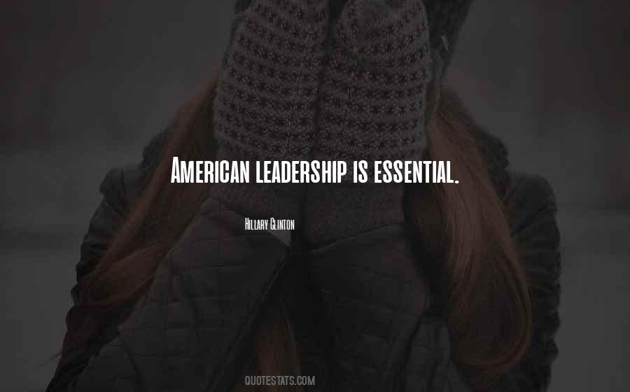 American Leadership Quotes #1241868