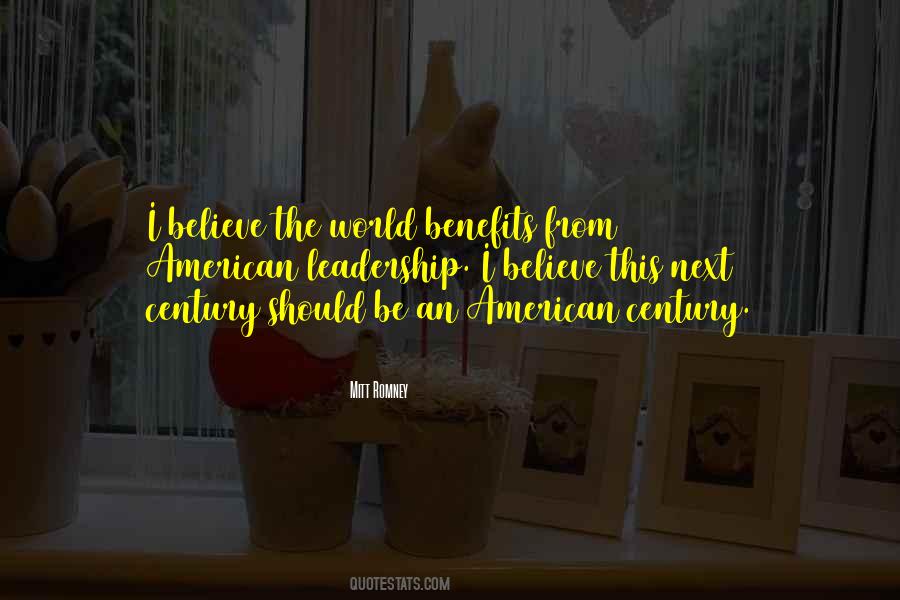 American Leadership Quotes #1276919
